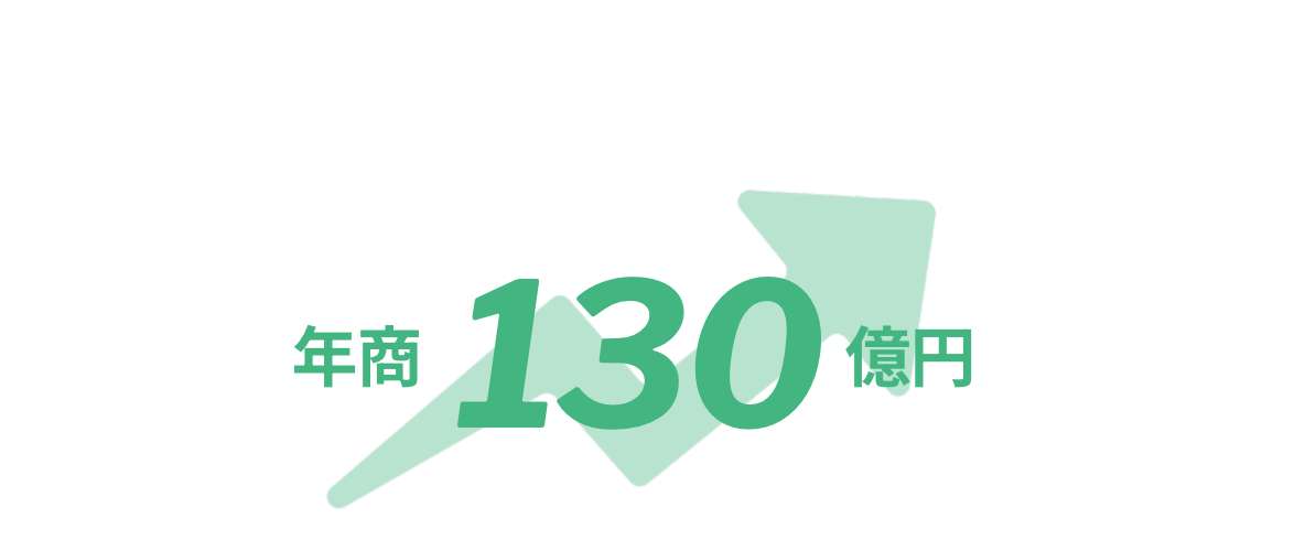 年商130億を突破